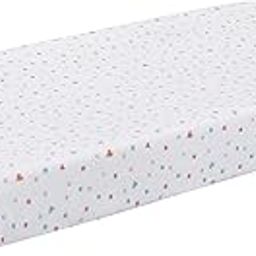 ED Ellen DeGeneres Cotton Tail - Soft Plush Velboa Multi Colored Hearts & Dots Changing Pad Cover, White, Rose, Aqua, Coral-picture-29