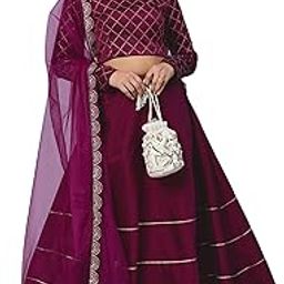 Women Embroiderd Taffeta Silk Ethnic wear Semi-stitched Lehenga Choli With Dupatta Set (Y_F_525690)-picture-51