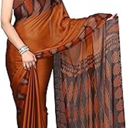 Chiffon Printed Women's Saree with Blouse Piece-image-61