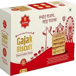 SAHU GAJAK BHANDAR Rajasthani Khasta Gajjak 500g | Made With Cow Ghee | Authentic Sesame Chikki | Crispy Gazzak Snacks | No Preservatives | Premium Packaging | Indian Snacks-image-3