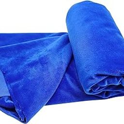 PRANSUNITA Polyester Felt Cloth/Fleece Fabric (Size: 32 x 36 inch, Royal Blue)-image-4