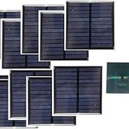 SP Electron (Pack of 10) New 6V-100 Mah (70 x 70 x 03 mm) Square Shape Mini Solar Panel for DIY Kit-4
