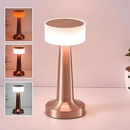 One94Store Wick Table Lamp – Touch Rechargeable with 3 Lighting Modes, Dimmable with Press, Elegant Finish – Perfect Bedside Lamp, Night Light, or Room Decor-image-1