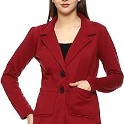 WOMEN REGULAR LENGTH POLY FLEECE SOLID COAT-image-31