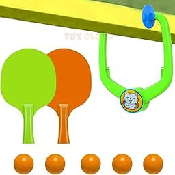 Toy Cloud Hanging Table Tennis Trainer for Kids, Ping Pong Practice Set with Adjustable String (Includes 2 Paddles & 5 Ping Pong Balls), Perfect for Indoor or Outdoor Play, Durable & Safe for Children-image-21