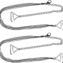 Jazzy Pearls®1 Pair Metal Tassel Adjustable Shoulder Bra Straps for Women Bra Accessories Black Shoulder|Clothing Shoes & Accessories | Womens Clothing | & Sleep |As Your Choose:-image-13