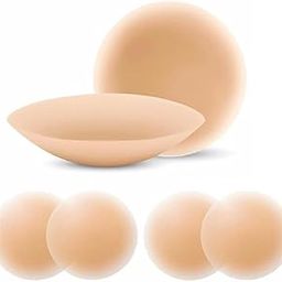 Women's Reusable Nipple Cover, Silicone Adhesive Nipple Covers for Women,Silicone Peel and Stick Bra Petals, Breast Pads, Reusable Nipple Cover-55