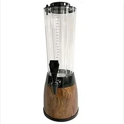 Shoppers Hub PNQ 2.5L Beer Tower Beverage Dispensenser with Plastic Ice Tube Stick for Ideal Heavy Duty Use in Home Bars, Pubs, Hotels and Restaurants (Colour - Wooden Black)-image-7