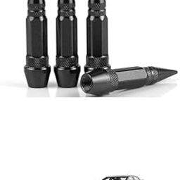 LOVMOTO Spiked Style Tire Valve Stem Caps, Universal Aluminium Alloy Dustproof Tire Valve Stem Covers for Cars, SUV, Trucks, Bikes, Motorcycles, Bicycles Comfortable with Ce-Dia-image-5