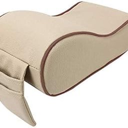 AutoFurnish Premium Car Armrest Cushion with Memory Foam | Universal Fit | Storage Pockets | PU Leather Fabric | Ergonomic Design | Stylish Car Accessories Interior (Beige Brown)-image-16