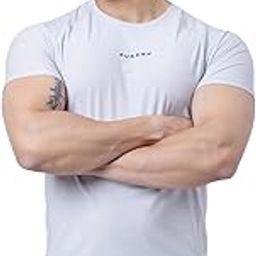 Blaze Men's Super Combed Cotton Lightweight Microfiber Solid Round Neck Half Sleeve T-Shirt with Breathable Mesh for Gym & Sports-image-29