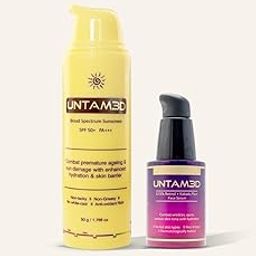 UNTAM3D Retinol Night Serum & SPF 50+ Day Cream Duo – Brightening Kakadu Plum + Barrier‑Repair Ceramides with Blue‑Light Defense – Simple 2‑Step Skincare Set for Radiant Skin-image-3