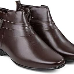 9 cm (3.5 Inch) Height Increasing Formal and Casual Pu Leather Boots for All Occasion-picture-42