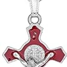Stainless Steel Red Enamel 3D Jesus Christ Crucifix Cross Religious Gift Chain Pendant Necklace Catholic Christian Jewelry for Men Women-picture-14