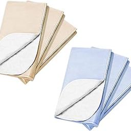 ComfortGuard Heavy Absorbency 34"X36" Bed Pad, Washable and Reusable Incontinence Underpads, Waterproof Sheet and Mattress Protectors Kids, Adults, Elderly, Pets (Blue - 2 Pack)-image-2