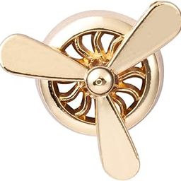 Airplane Propeller Lapel Pin Suit Collar Brooch for Unisex (Gold)-image-25