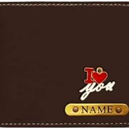 Personalized Wallet with Name & Charm, Customized Premium Vegan Leather Wallet for Men (BROWN22)-image-18