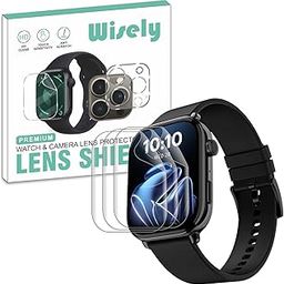 Wisely Screen Guard Protector For Noise Pulse 4 Max Smartwatch |1.96"| Bubble Free, Easy installation kit, HD Clear, Full Cover (Noise Pulse 4 Max, Pack of 3)-4
