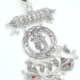 Yagyavalkya Silver Plated Traditional Chabi Challa Waist Key Chain for Women and girls-picture-48