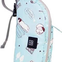Infant Feed Bottle Bag Portable Heating Milk Warmer for Business Trip Blue-image-39
