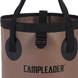 UJEAVETTE Outdoor Foldable Bucket Convenient Storage Bag for Camping Gardening Fishing 10L Brown-image-66