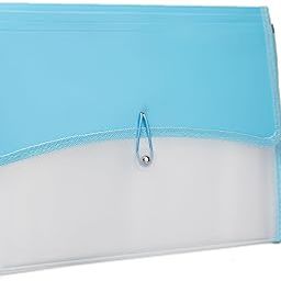 Neomate 13-Pocket Expanding File Organizer | Durable Accordion Folder for Documents, Certificates, and Office Use | Blue-image-1