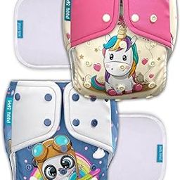 Kids Need Leakage Proof cloth diapers for babies, high absorbent 2 reusable diaper 2 insert pad combo pack washable cloth diaper free size (5-18kg) adjustable pocket diaper 23-image-17