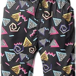 80s Shorts for Men 90s Swim Trunks Retro 80s Summer Party Shorts 90s Shorts Quick Dry Swimming Shorts with Mesh Lining-image-8