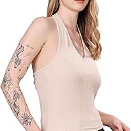 Slim fit Tank top for Women | Tank Tops for Women Stylish | Halter Neck Tops for Women Stylish | Backless Tops for Women | Halter Neck top for Women | Backless Tank Tops for Women-image-42