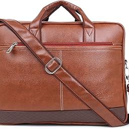 Pu Leather 15.6 inch Messenger Sling Office Shoulder Travel Organizer Bag For Men & Women (L,32 X W,6cmx H, 42cm (Brown)-image-26