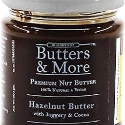 Butters & More Vegan Hazelnut Butter With Dark Cocoa & Palm Jaggery (200G). Healthy Chocolate Spread.-picture-13