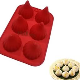 MoldBerry Silicone Chocolate Mold |6 Cavity Modak Chocolate Mould |Modak Filling Mould for Homemade Chocolate Modak, Cupcakes Decoration Cake Decorating for Ganesh Chaturthi Festival-Multicolor - PK1-image-51