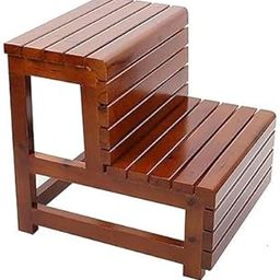 SHRAV Modern Wooden Rectangle stepstool Step Bench Stool for Home Bathroom and Kitchen-14