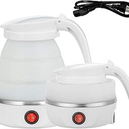 Humi Homes Foldable Electric Travel Kettle - Portable and Convenient Silicone Collapsible Water Boiler and Tea Pot for Camping with Detachable Power Cord (600ml)-image-64