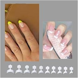 Acrylic Nail Tips 500 Pieces, False Nails for Extension, Nail Art Salon Manicure (Clear, French)-picture-44