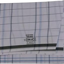 Ismail Men's Pure Cotton 100 x 100 Unstitched Lungi Light Weight and Comfortable PLMLH852-47