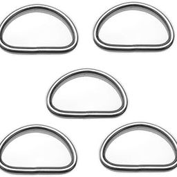Spillbox Metal D-Rings Silver Color Bag Holder, Crafting Loop Webbing, Belts, Bags, Handbags, Package, Purse, Saddlery for DIY Crafts - Pack of 5-image-89