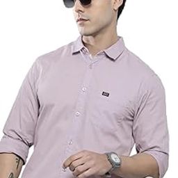 Men Regular Fit Solid Full Sleeves Spread Collar Casual Shirt-image-33
