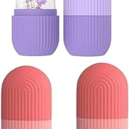 Ice Roller for Face, Neck & Body (Pack of 3) | Ice Facial Cube for Puffy Eyes, Skin Tightening, Glowing Skin, Pore Shrinking | Reusable Silicone Mold for Face Massage & Skincare – Multicolor Assorted-image-93