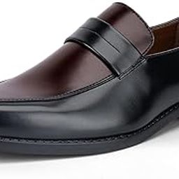 Men's Formal Shoes – Leatherette, Breathable Lining, Moccasins Style | Comfortable for Formal, Business Casual, Parties | Double Tone Finishing (SXMCDS)-image-60