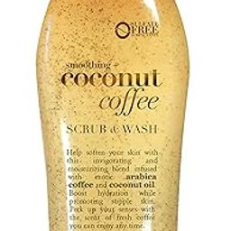 OGX Smoothing + Coconut Coffee Exfoliating Body Scrub with Arabica Coffee & Coconut Oil, Moisturizing Body Wash for Dry Skin, Paraben-Free with Sulfate-Free Surfactants, 19.5oz-image-63