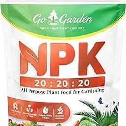 Go Garden NPK 20 20 20 Fertilizers for Plants | Complete Plant Food NPK Fertilizer for Growth Boost and Maximum Production | Ideal for Home, Garden & Outdoor Plant Care - 900 Grams Granules-image-55