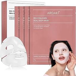 ARDAKI Bio Collagen Real Deep Face Mask, Korean Glass Skin Hydrogel Mask for Deep Hydration Overnight | Skincare Collagen Hydrogel Mask, Anti-Aging Pore Minimizing Firming Korean Beauty (Pack Of 1)-image-42