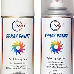 VAI Touch-Up Spray Paint Compatible for Maruti Suzuki Premium Silver Metallic & Gloss Clear - 225ml Each (Pack of 2) | Quick Drying Car Spray Paint for Swift, Dzire, Baleno, Brezza-image-6