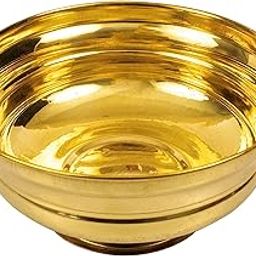 Brass Urli Decorative Bowl Vessel, Home Decor Festive Gift Item- Small Urli (with Hook 13 Cm)-image-80