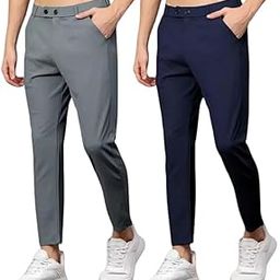 Stretchable Casual Pants for Men | Stylish Slim Fit Men's Wear Trousers for Office | Mens Fashion | Lycra Mens Trouser |-image-6