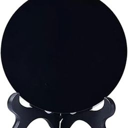 Meadawgs® Obsidian Circle Disc Mini Black Round Mirror Scrying Mirror S | Rocks, & Minerals |1 Round Plate Mirror-52