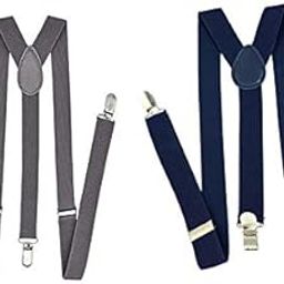 Combo of Blue & Grey Colour Suspender for Men & Women-image-48