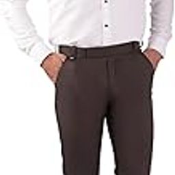 Men's Premium Formal Trousers, Formal Wear, Business Wear with Belt Loops.-picture-55
