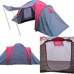 Amaze Outdoor Light Weight Portable Water Proof Picnic Trekking Family Camping Tent Shelter - Two Rooms-image-71